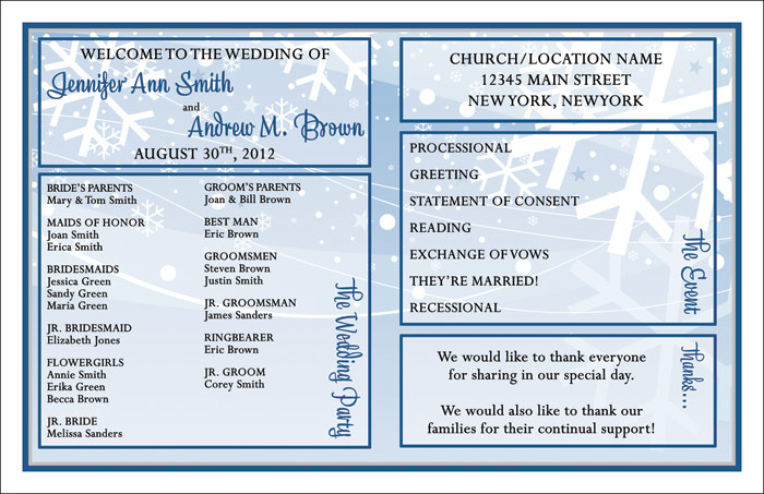 50 Custom Wedding Ceremony Programs   Personalized   Many Designs   U 